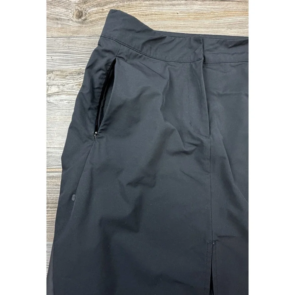 Nike Sportswear Bonded Tech Black Skirt High Waisted Zip Pocket Womens M Golf